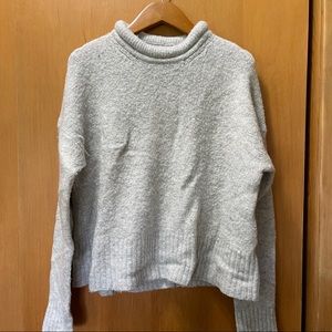 Madewell Gray Mockneck Sweater